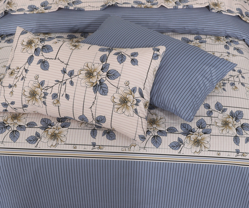 Floral Quilt Cover 6 Pcs Design #246 - Nishat Creative Store