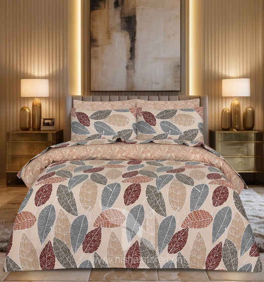 Floral Quilt Cover 6 Pcs Design #247 - Nishat Creative Store