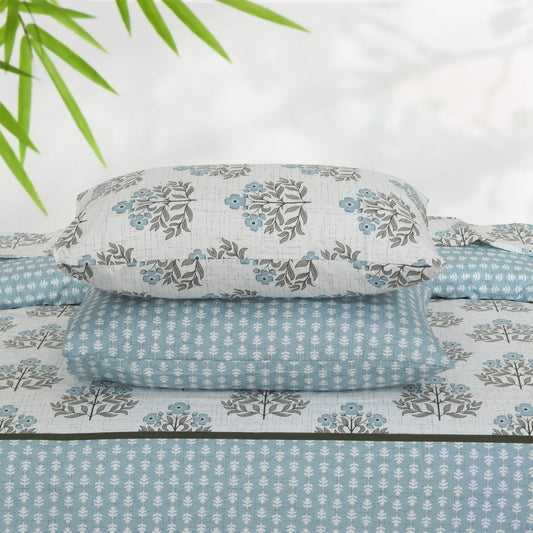 Floral Quilt Cover 6 Pcs Design #248 - Nishat Creative Store