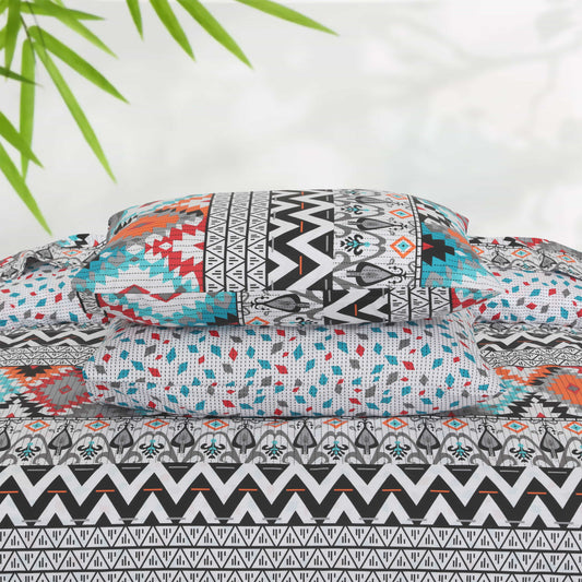 Floral Quilt Cover 6 Pcs Design #255 - Nishat Creative Store