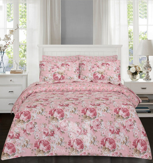 Floral Quilt Cover 6 Pcs Design #261 - Nishat Creative Store