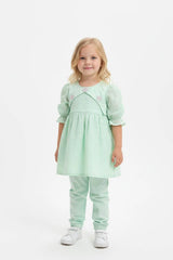 Girl Chikankari Frock 2Pcs