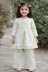 Girl Embroidery Fancy Suit 2Pcs
