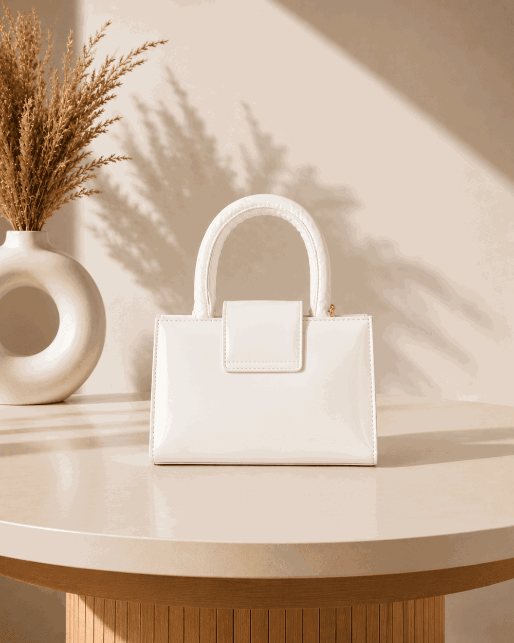 Glossy Charm Top Handle Bag - Nishat Creative Store