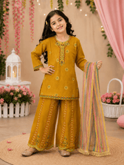 Golden Charm Embroidered Suit