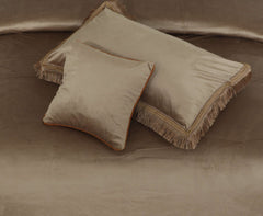 Heavy Velvet & Leather Bed Sheet Set – 4 Pcs Design Code 562 - Nishat Creative Store