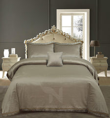 Heavy Velvet & Leather Bed Sheet Set – 4 Pcs Design Code 563 - Nishat Creative Store