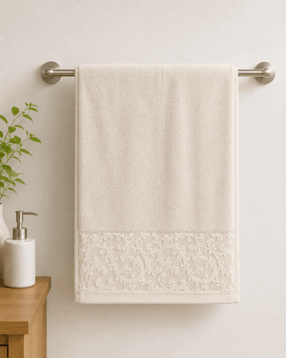 Jauqard Dyed Cotton Hand Towel (Pack of 2) - Nishat Creative Store