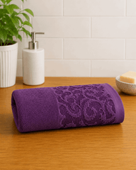 Jauqard Dyed Cotton Hand Towel (Pack of 2) - Nishat Creative Store
