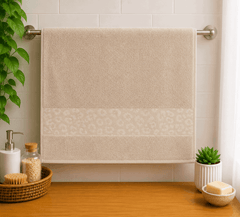 Leopard Border Cotton Hand Towel (Pack of 2) - Nishat Creative Store