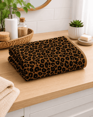Leopard Print Velvet Hand Towel (Pack of 2) - Nishat Creative Store