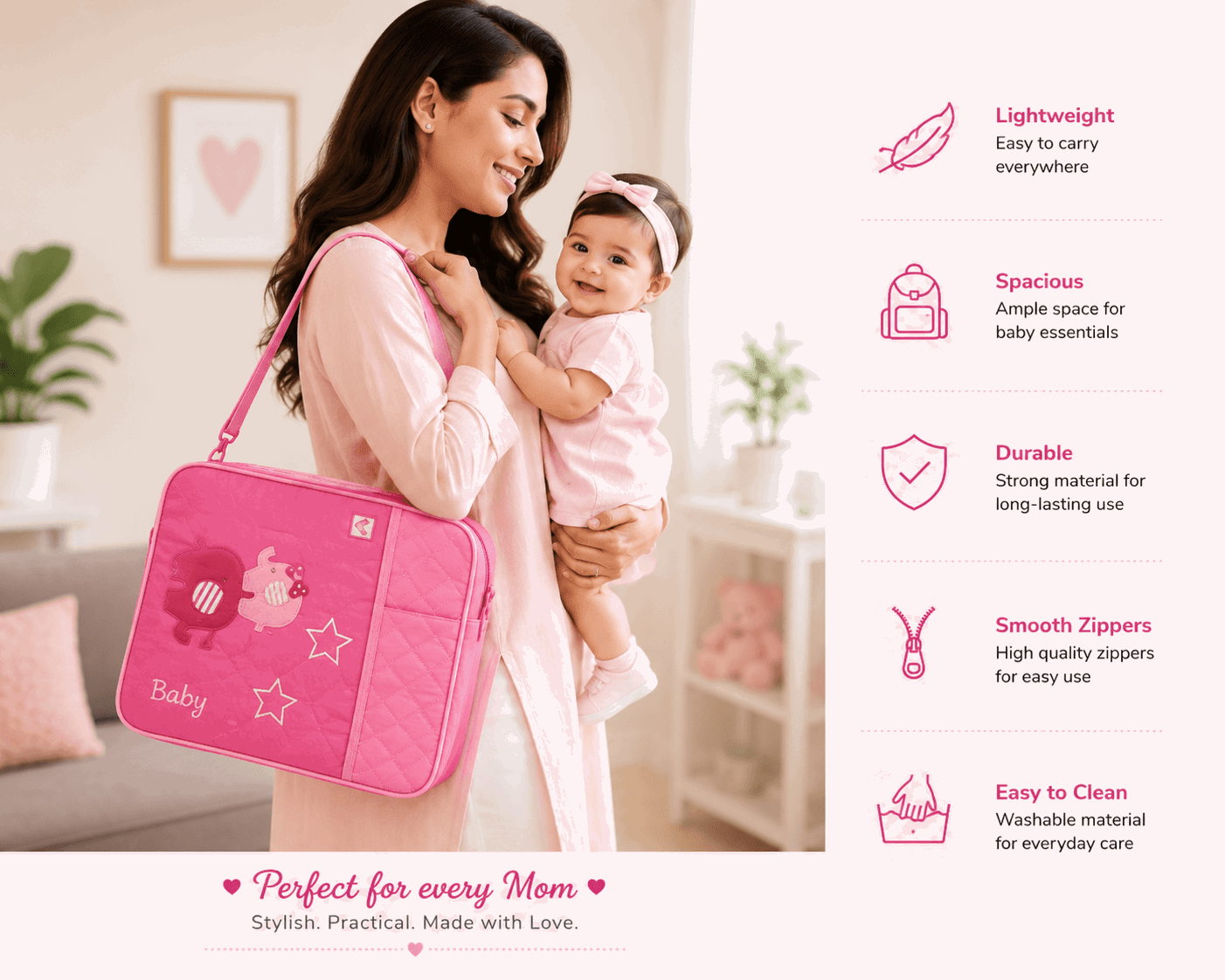Little Angel Mother Travel Bag - Nishat Creative Store
