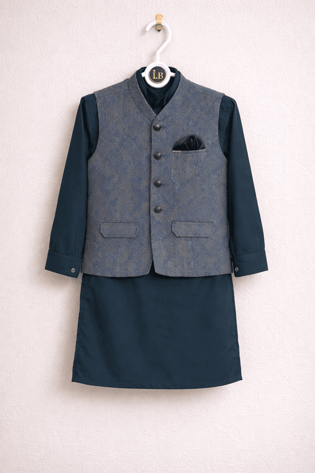 Little Prince Waistcoat Shalwar Suit - Kiddiesco