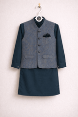 Little Prince Waistcoat Shalwar Suit - Kiddiesco