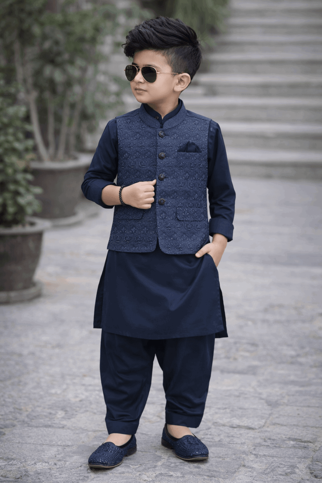 Little Prince Waistcoat Shalwar Suit - Nishat Creative Store
