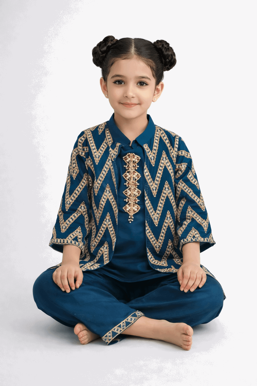 Little Princess Embroidered Fancy Suit