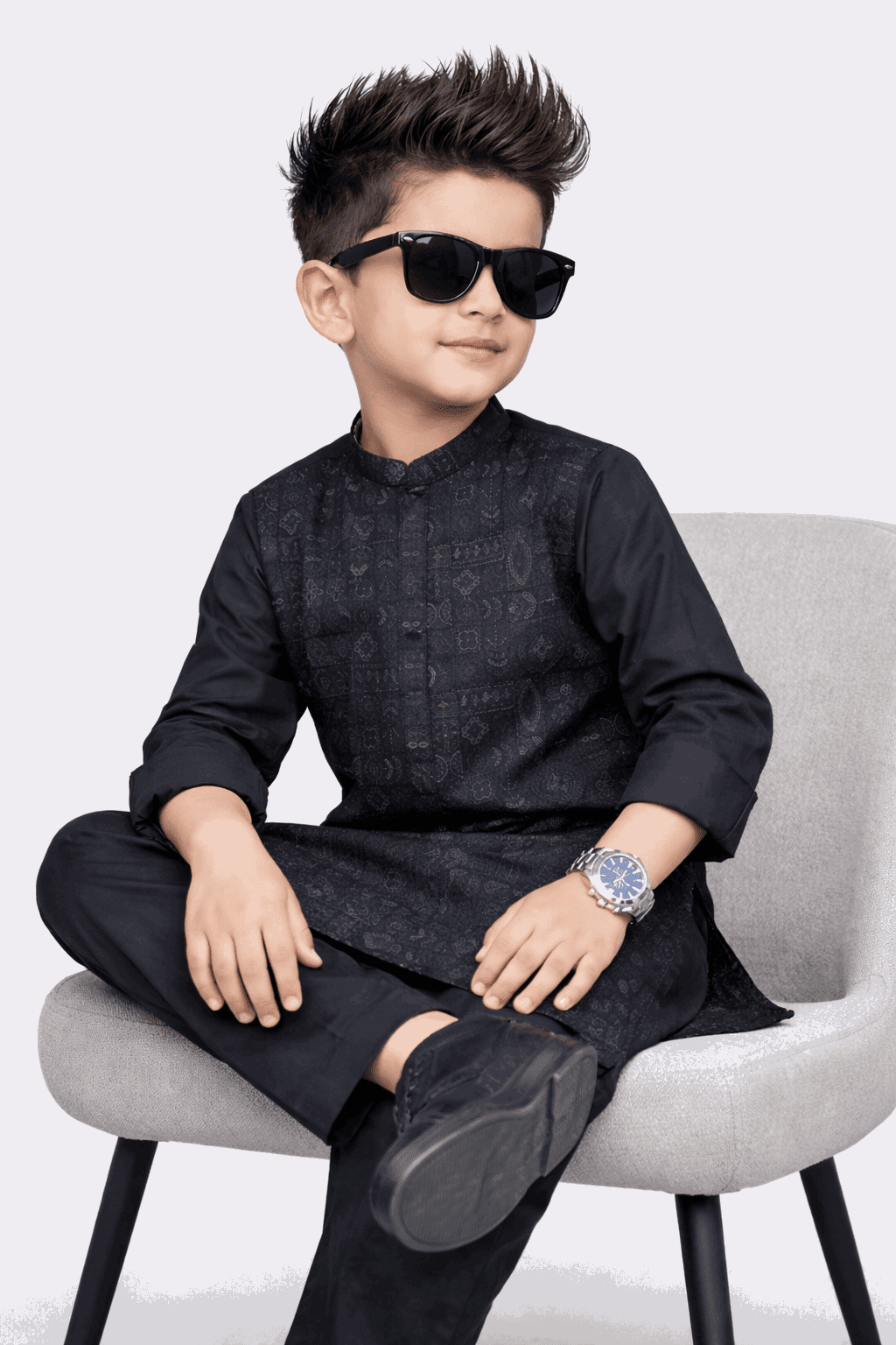 Little Rockstar Embroidered Suit Set KDC 030 - Nishat Creative Store