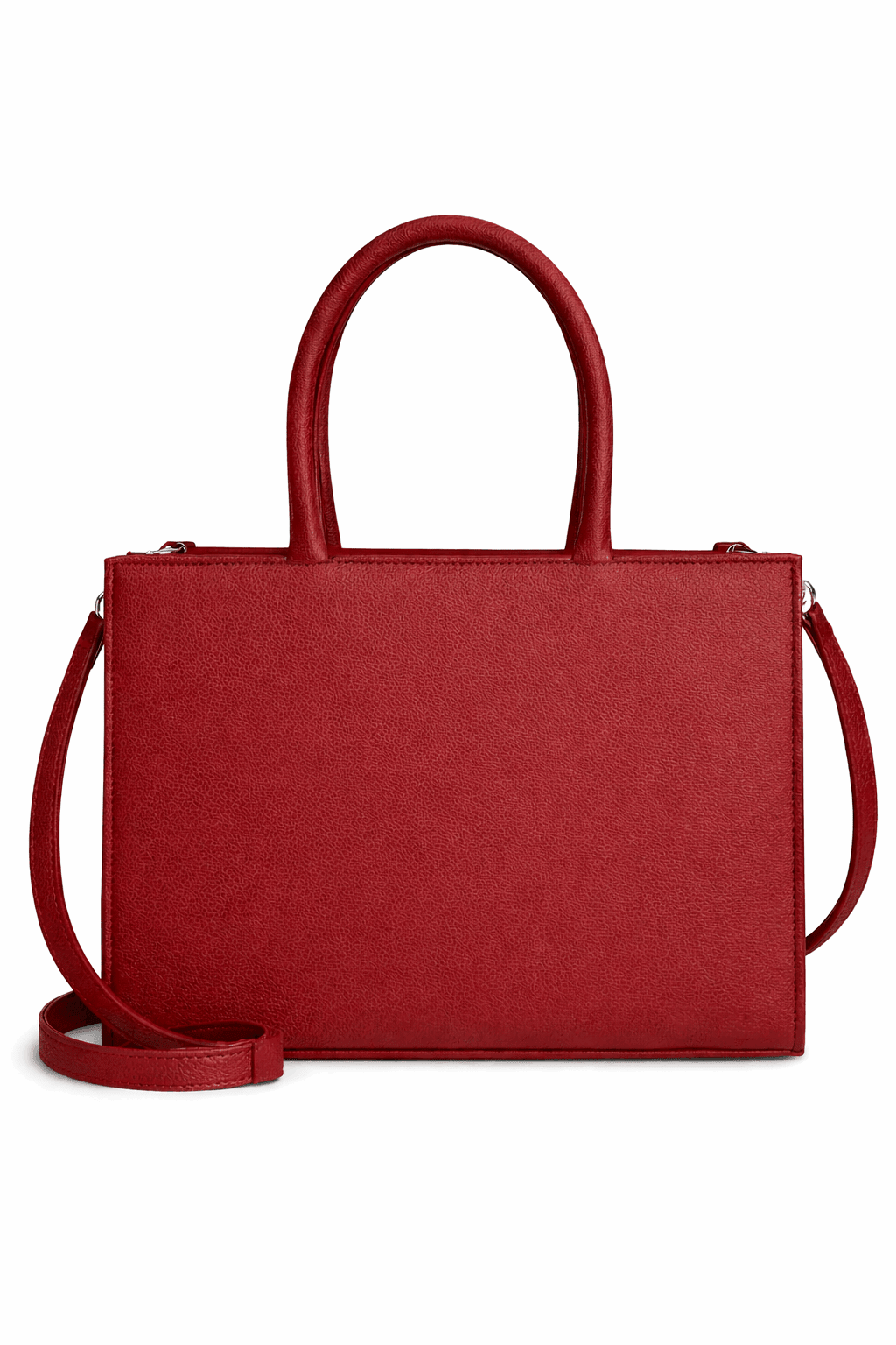 Maroon Vegan Leather Satchel - Nishat Creative Store