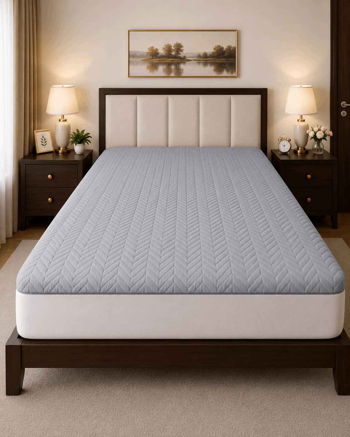Mattress Protector Quilted Waterproof Ultra sonic NCS 118 - Nishat Creative Store