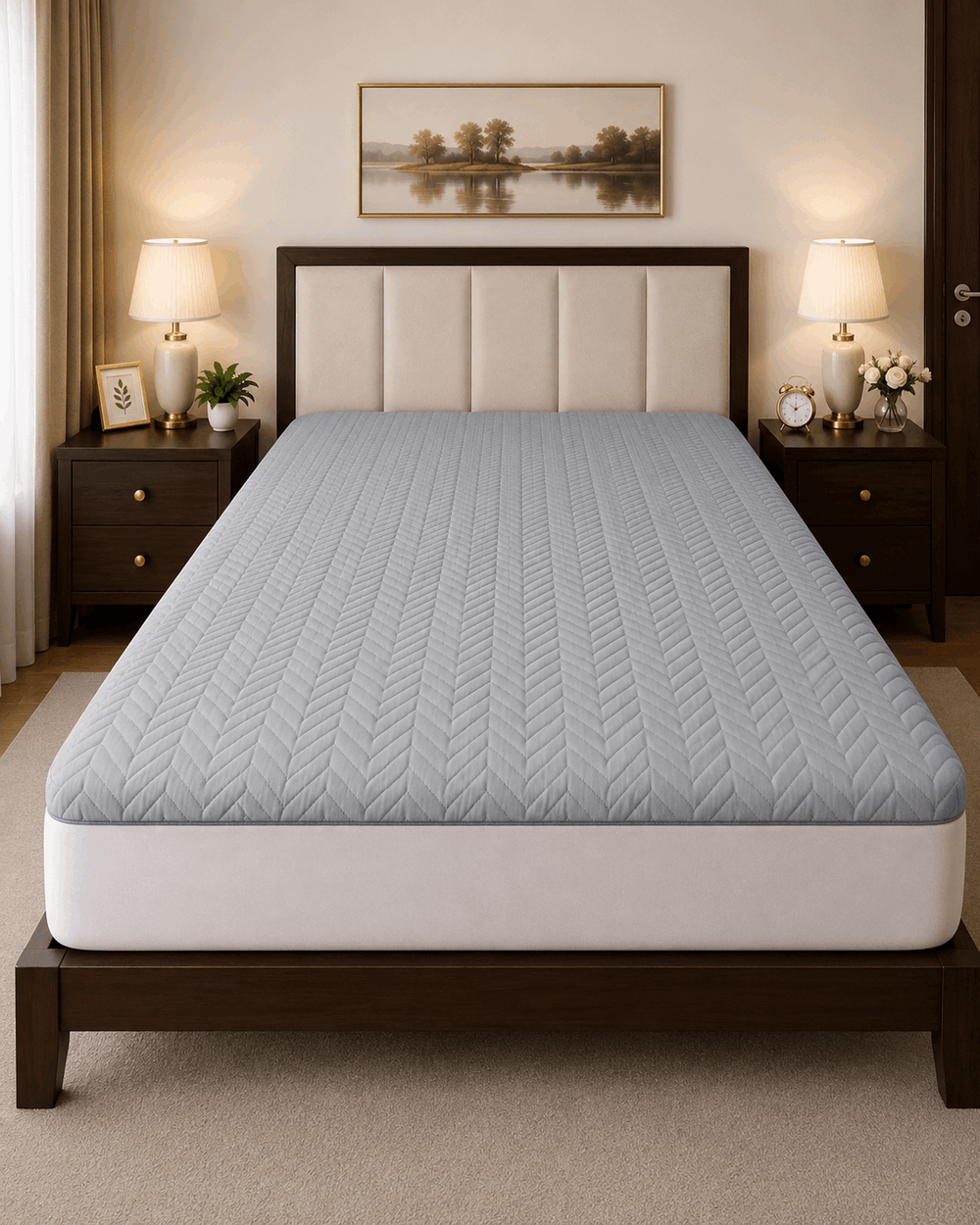 Mattress Protector Quilted Waterproof Ultra sonic NCS 118 - Nishat Creative Store
