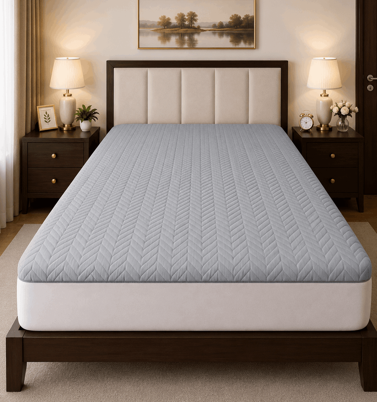 Mattress Protector Quilted Waterproof Ultra sonic NCS 118 - Nishat Creative Store