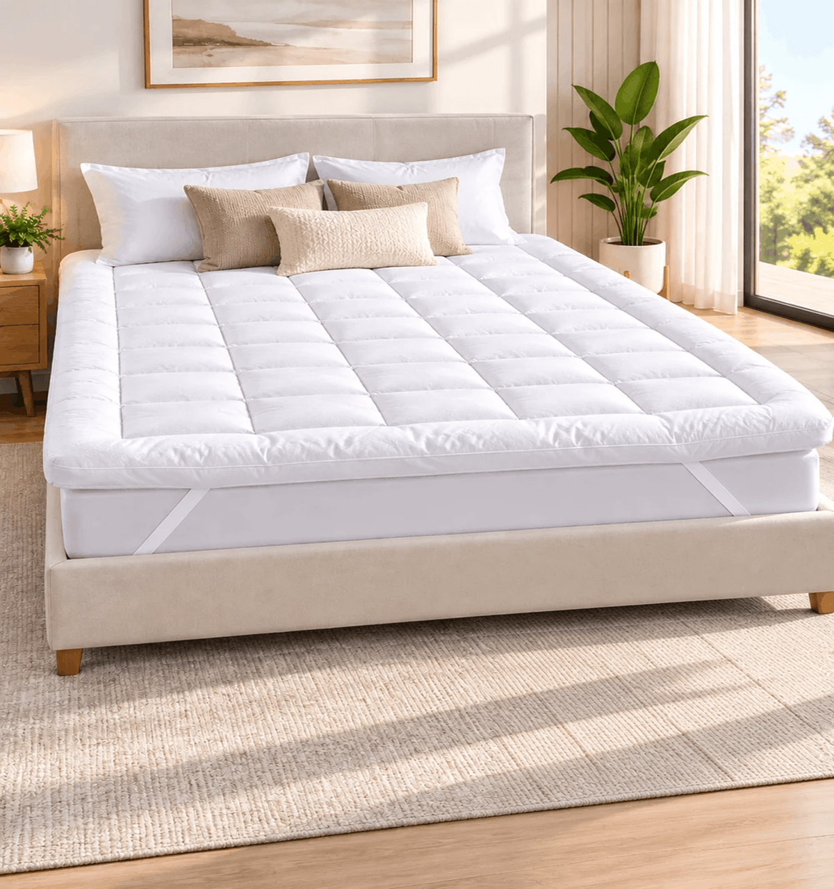 Mattress Topper King Size – 800 GSM - Nishat Creative Store