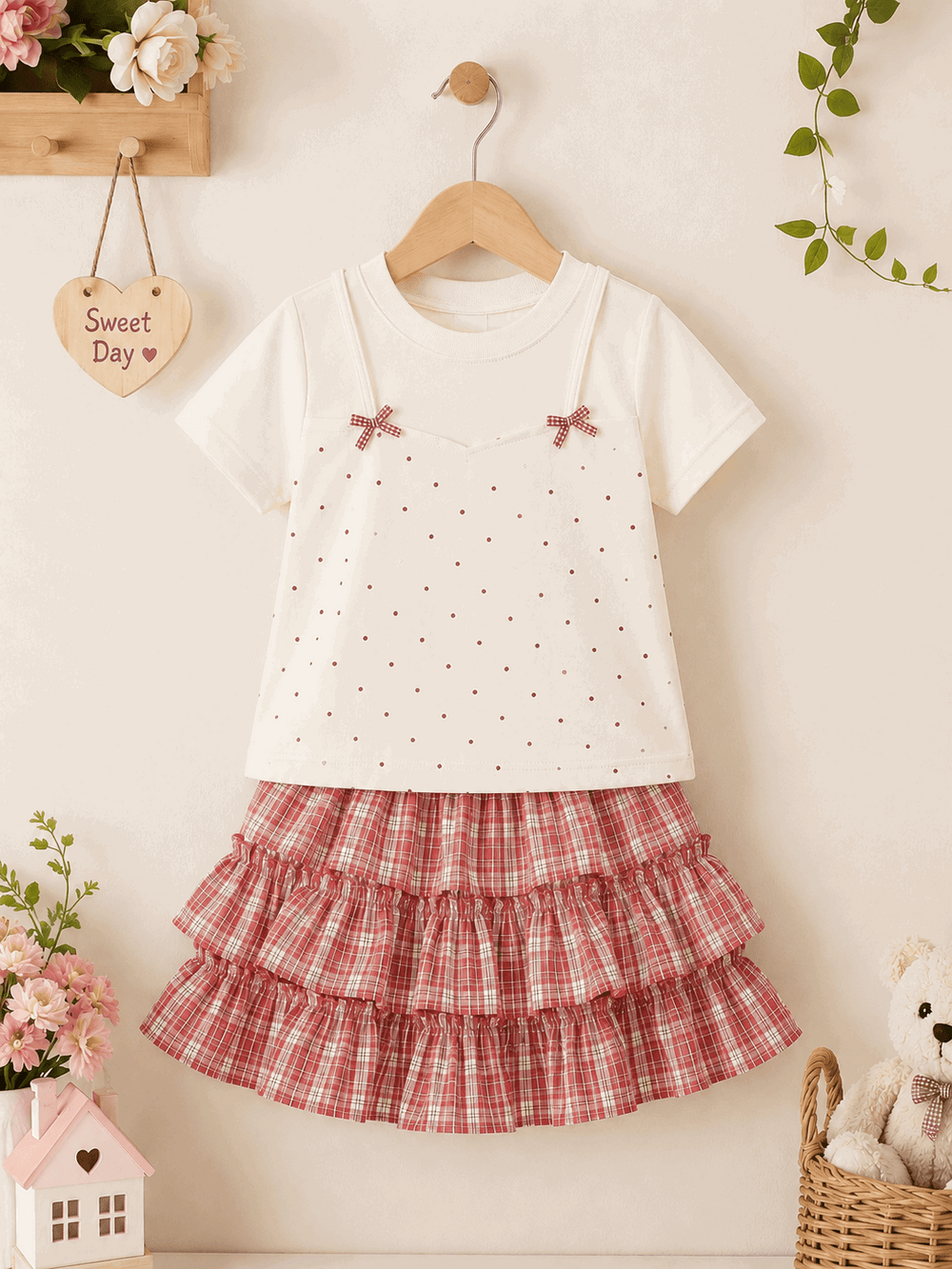 Mini Star Charm Skirt Set