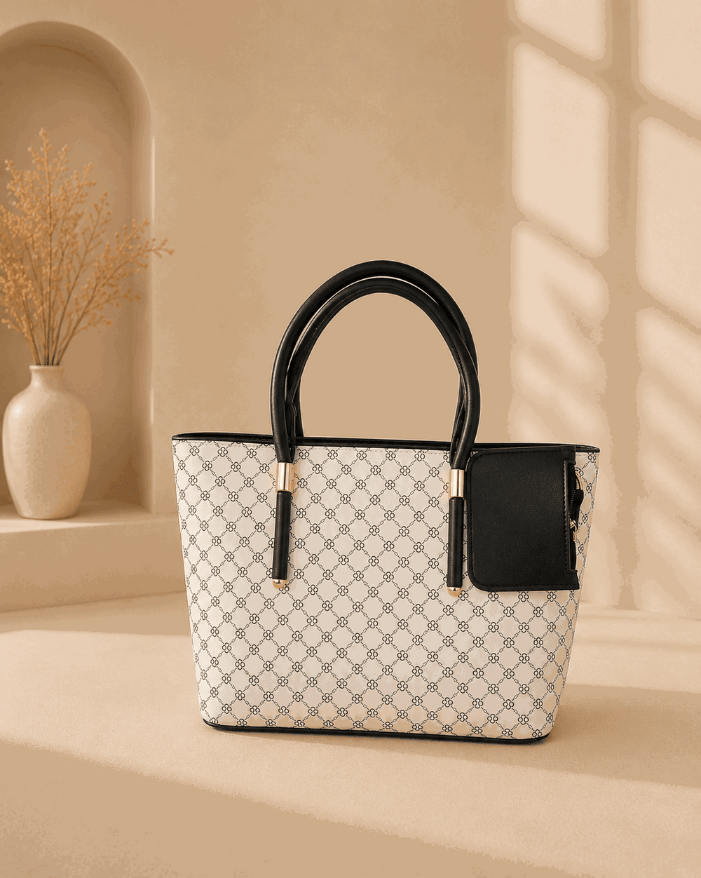 Monogram Luxe Tote Bag - Nishat Creative Store