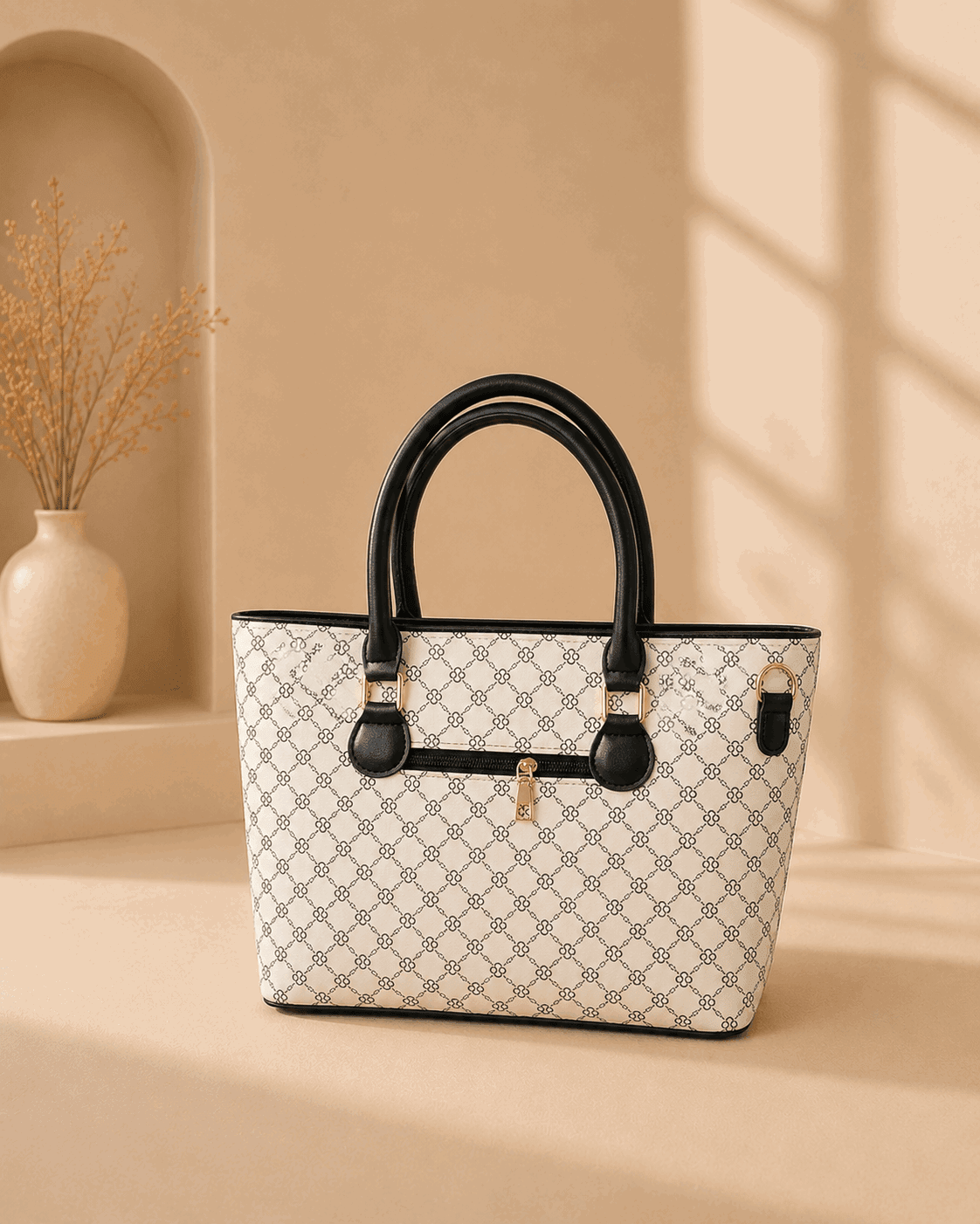 Monogram Luxe Tote Bag - Nishat Creative Store