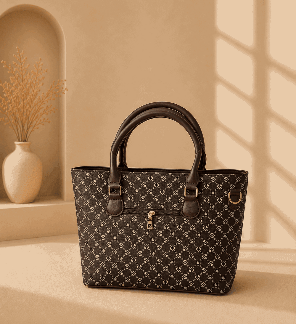 Monogram Luxe Tote Bag - Nishat Creative Store