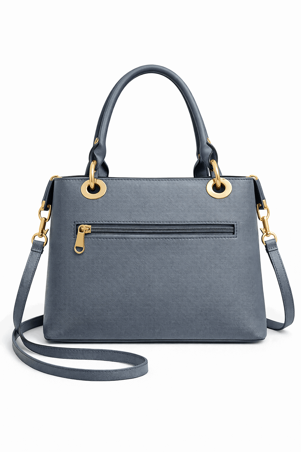 Montana West Vegan Leather Multi-Tone Handbag Gray - Nishat Creative Store