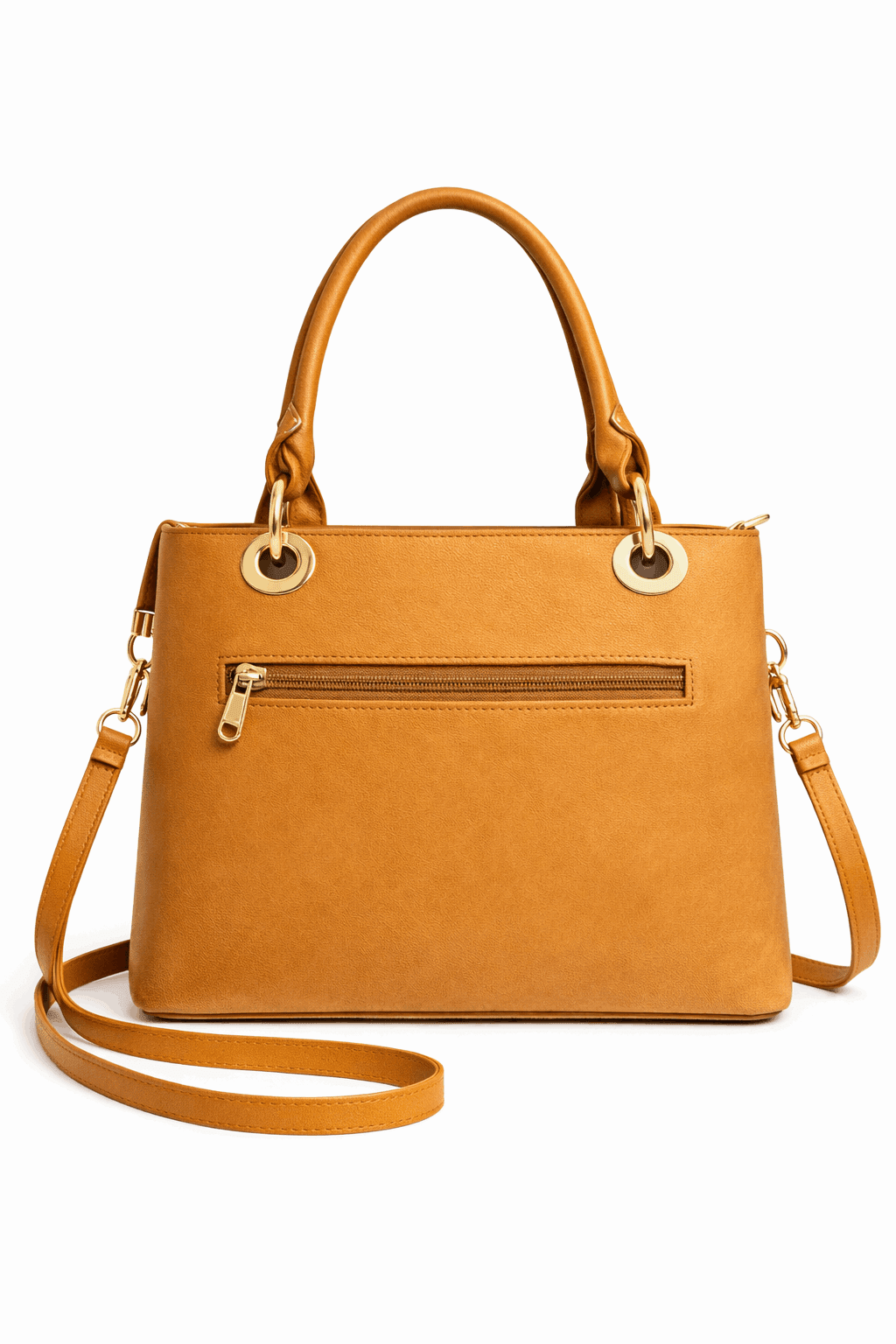Montana West Vegan Leather Multi-Tone Handbag Mustard - Nishat Creative Store