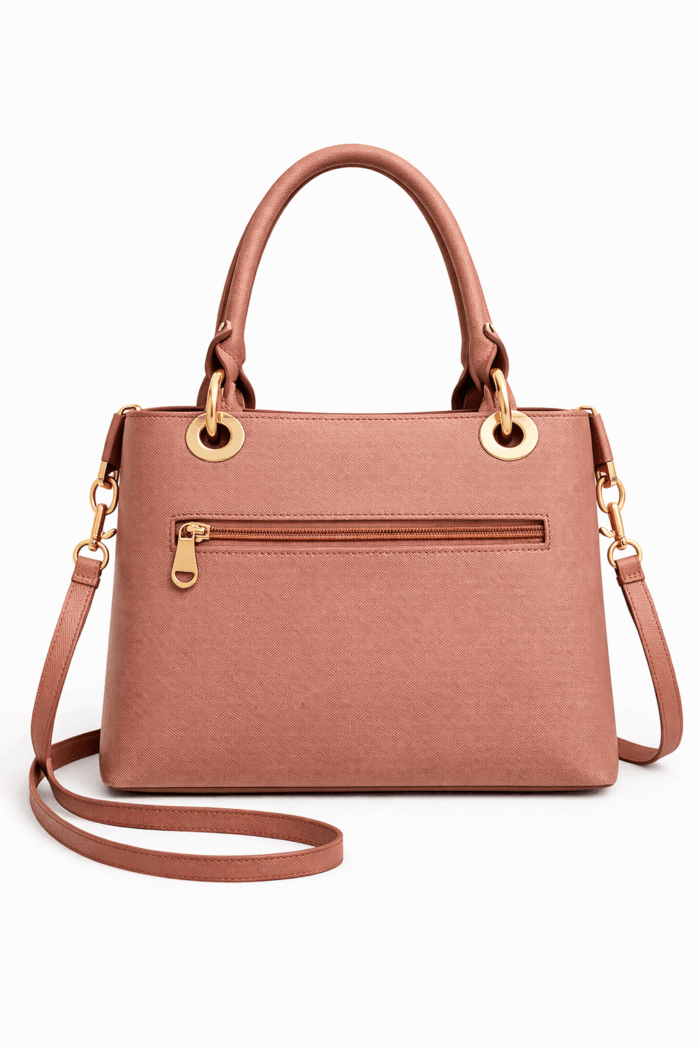 Montana West Vegan Leather Multi-Tone Handbag Pink - Nishat Creative Store