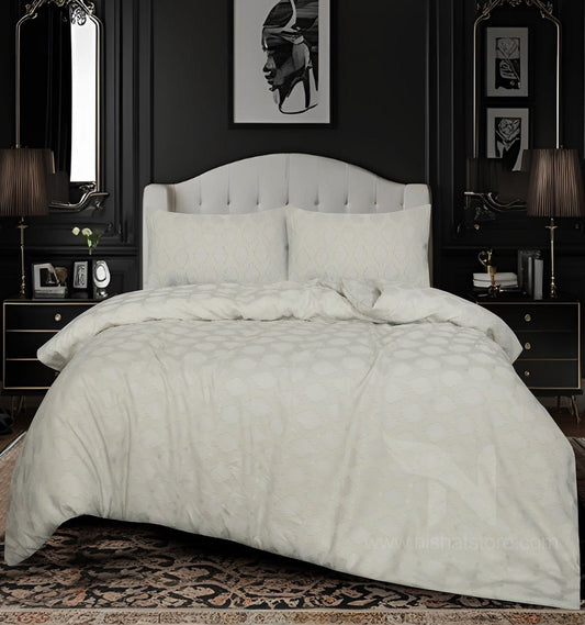 Motif Jacquard Quilt Cover 3 Pcs #268 - Nishat Creative Store