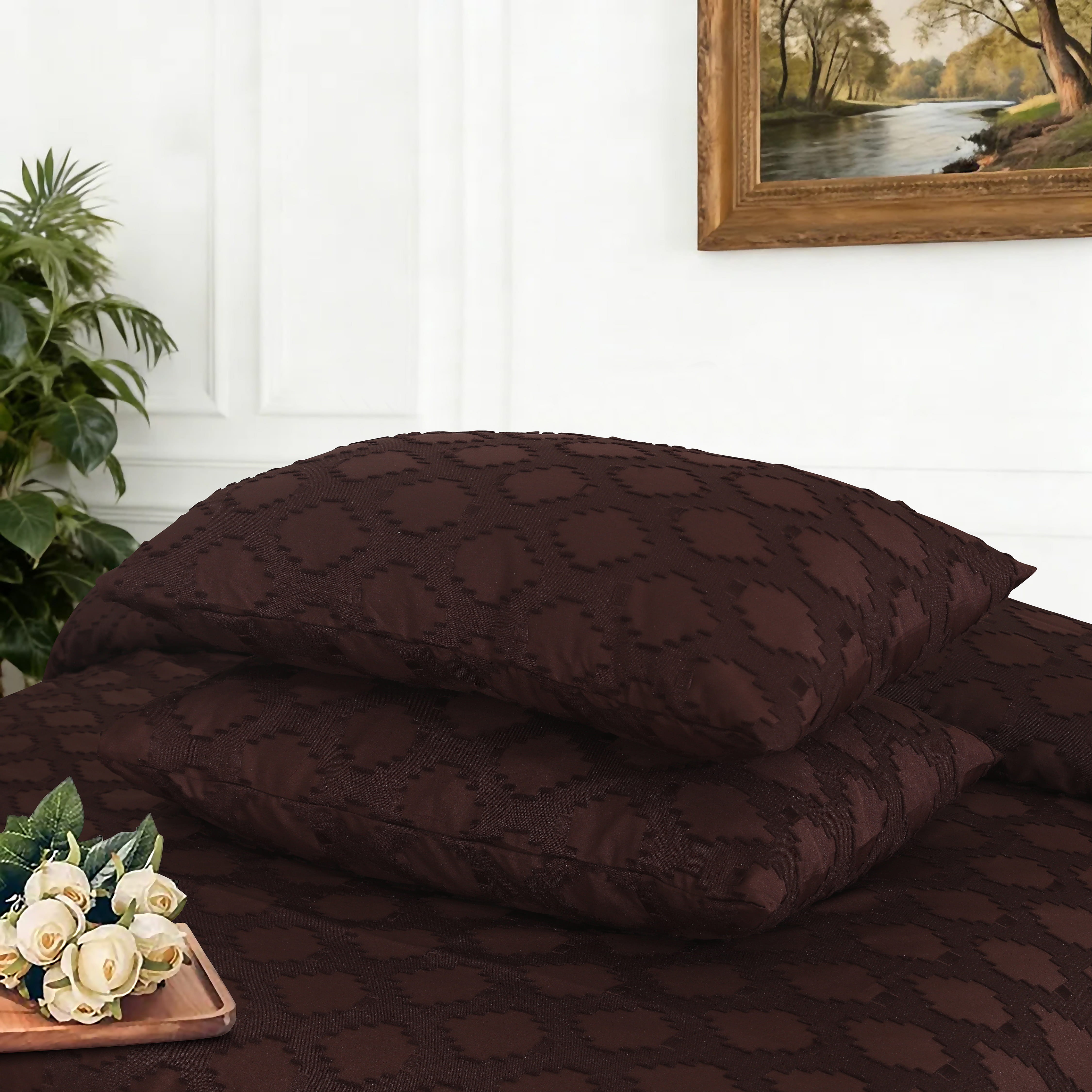 Motif Jacquard Quilt Cover 3 Pcs #269 - Nishat Creative Store
