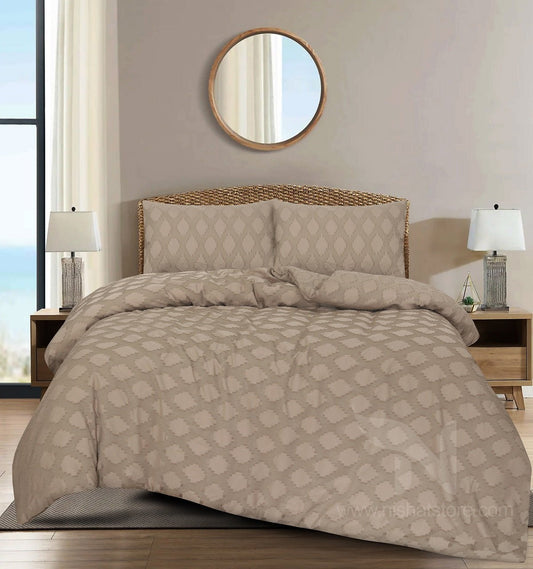 Motif Jacquard Quilt Cover 3 Pcs #271 - Nishat Creative Store