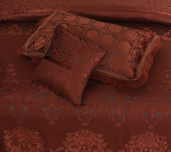 Palachi Velvet & Leather Bed Sheet Set – 4 Pcs Design Code 564 - Nishat Creative Store