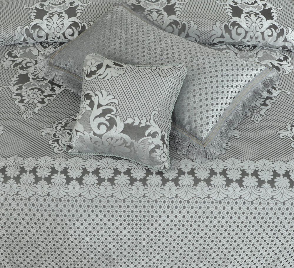 Palachi Velvet & Leather Bed Sheet Set – 4 Pcs Design Code 566 - Nishat Creative Store