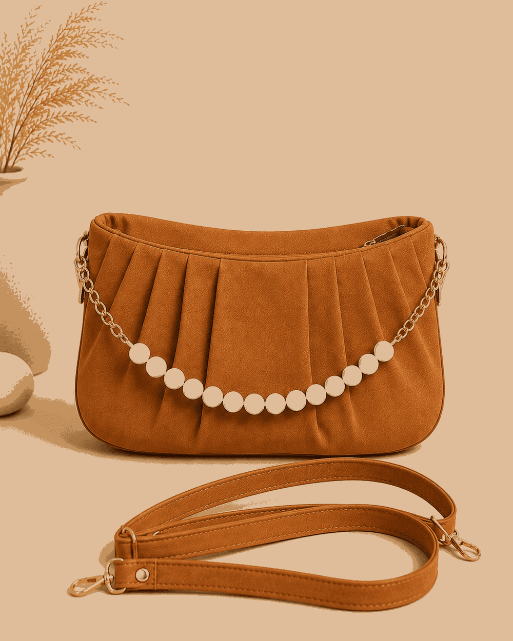 Pearl Chain Satchel Bag - Nishat Creative Store