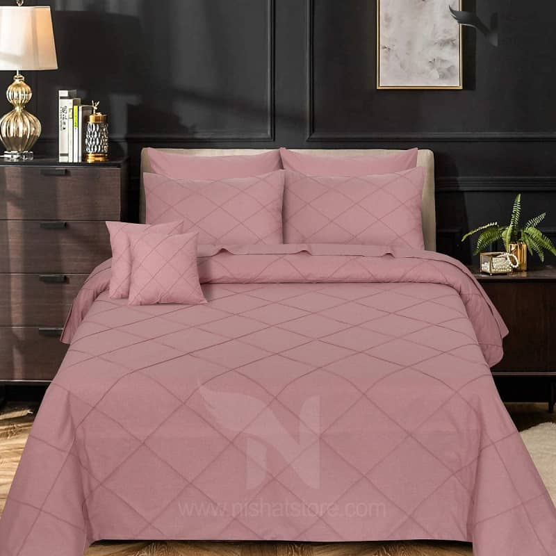Pinch Pleated Quilt Cover Set 8 Pcs Design 162 Covers
