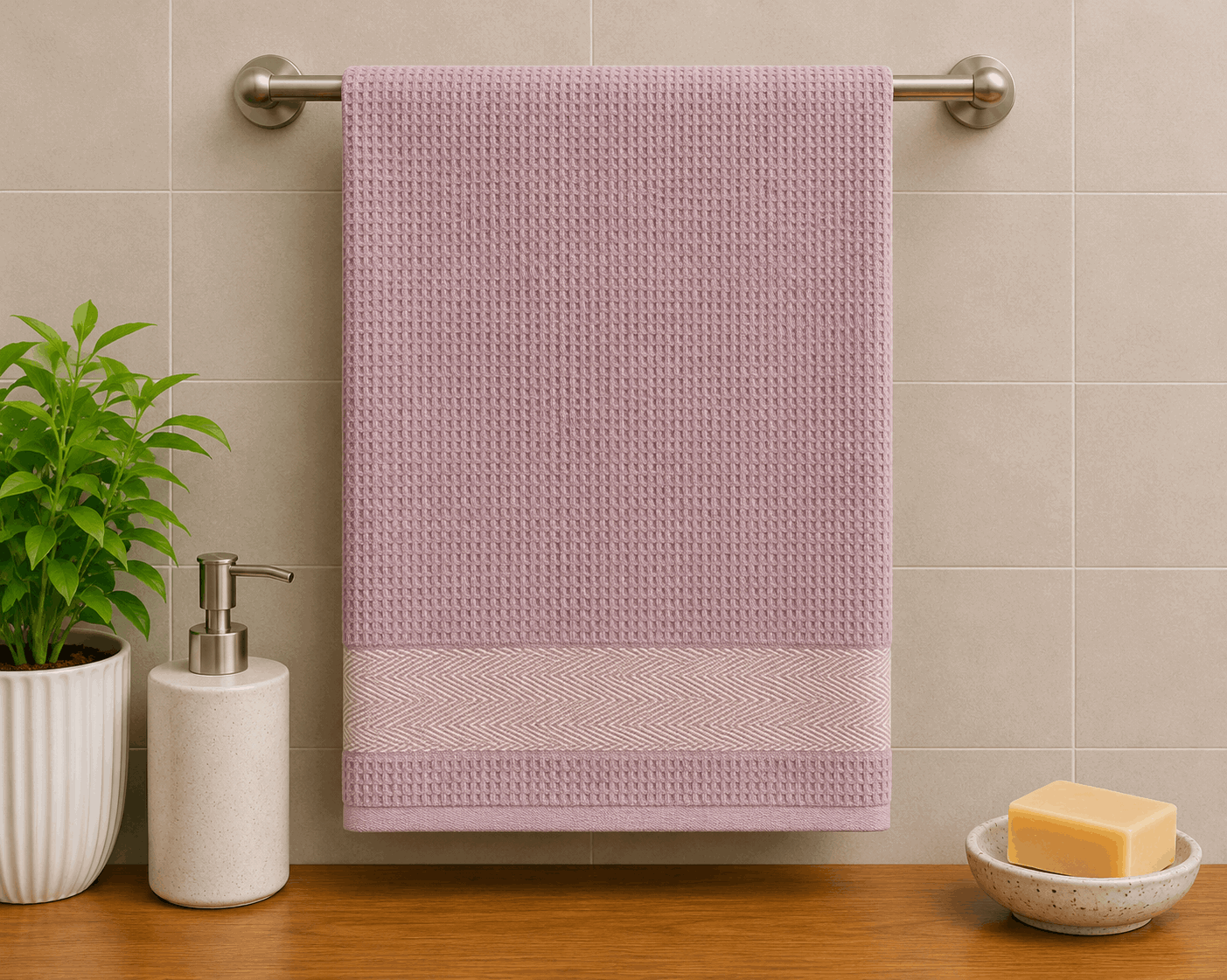 Apex Border Hand Towel (Pack of 2)