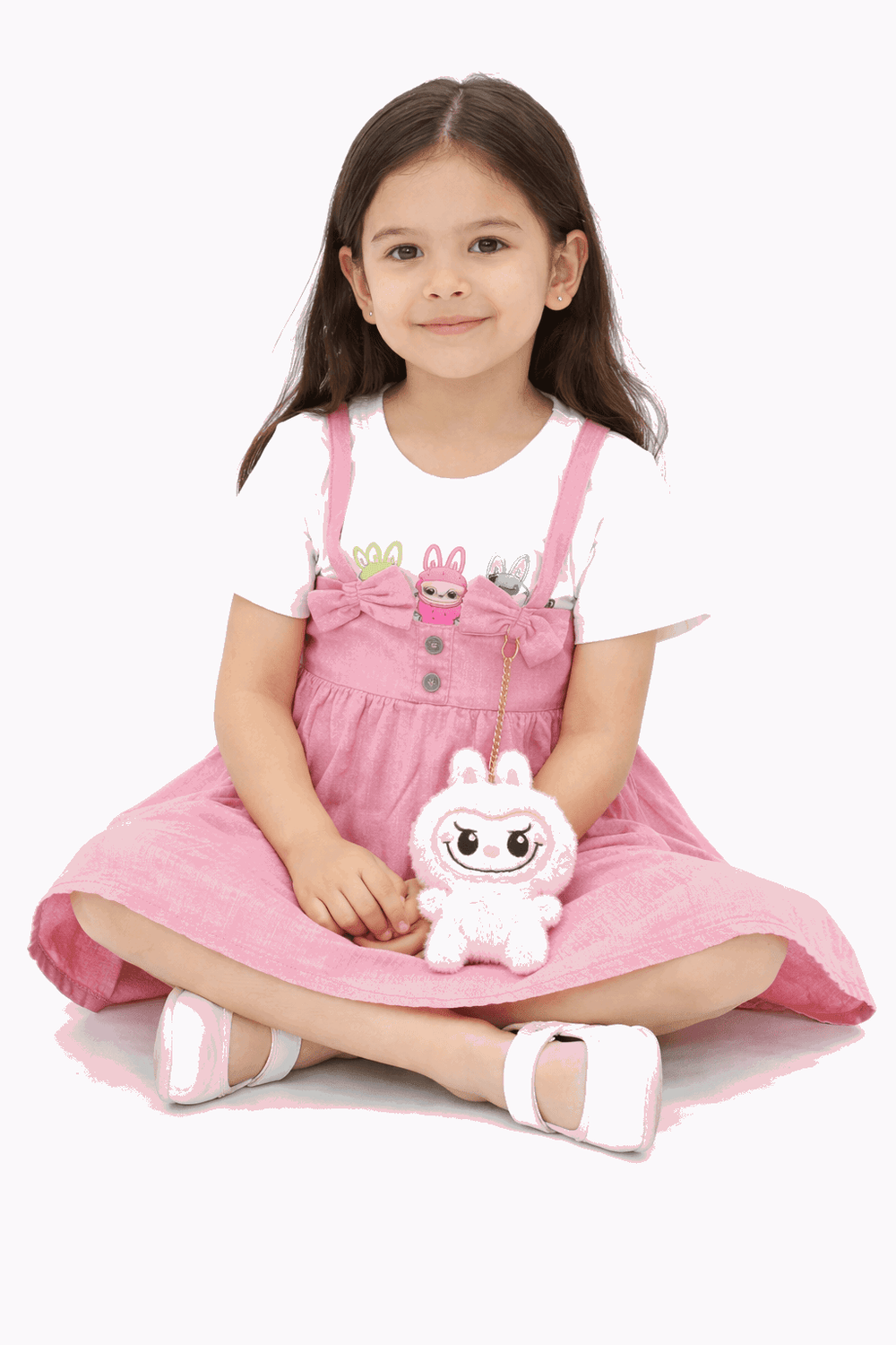 Pink Labubu Blossom Dress
