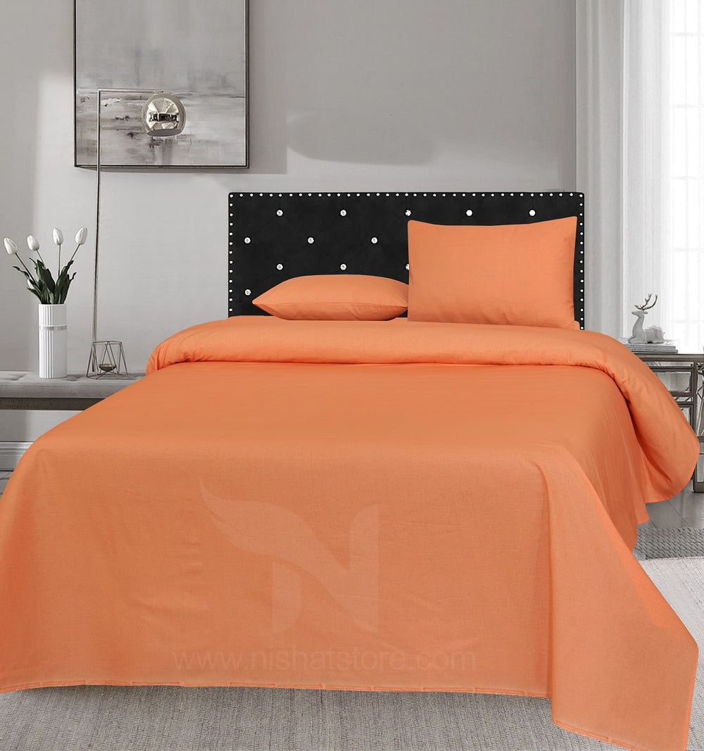 Plain Double Bed Sheet Design NC-C 168 - Nishat Creative Store