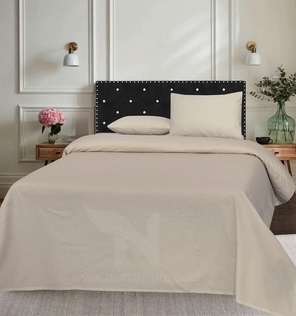 Plain Double Bed Sheet Design NC-C 171 - Nishat Creative Store