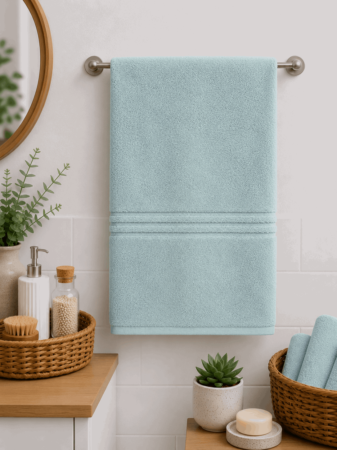 Premium Cotton Hand Towel Set of 2 - Nishat Creative Store