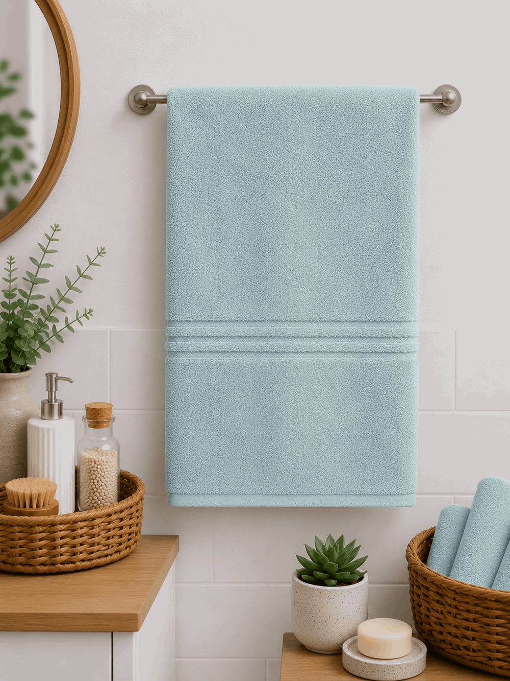 Premium Cotton Hand Towel Set of 2 - Nishat Creative Store