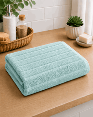 Premium Cotton Stripe Bath Towel - Nishat Creative Store