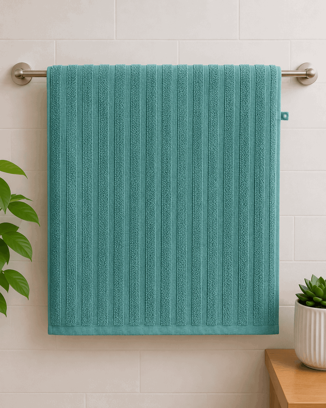 Premium Cotton Stripe Bath Towel - Nishat Creative Store