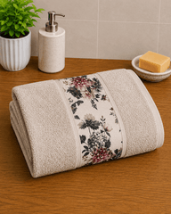 Printed Border Cotton Hand Towel (Pack of 2) - Nishat Creative Store