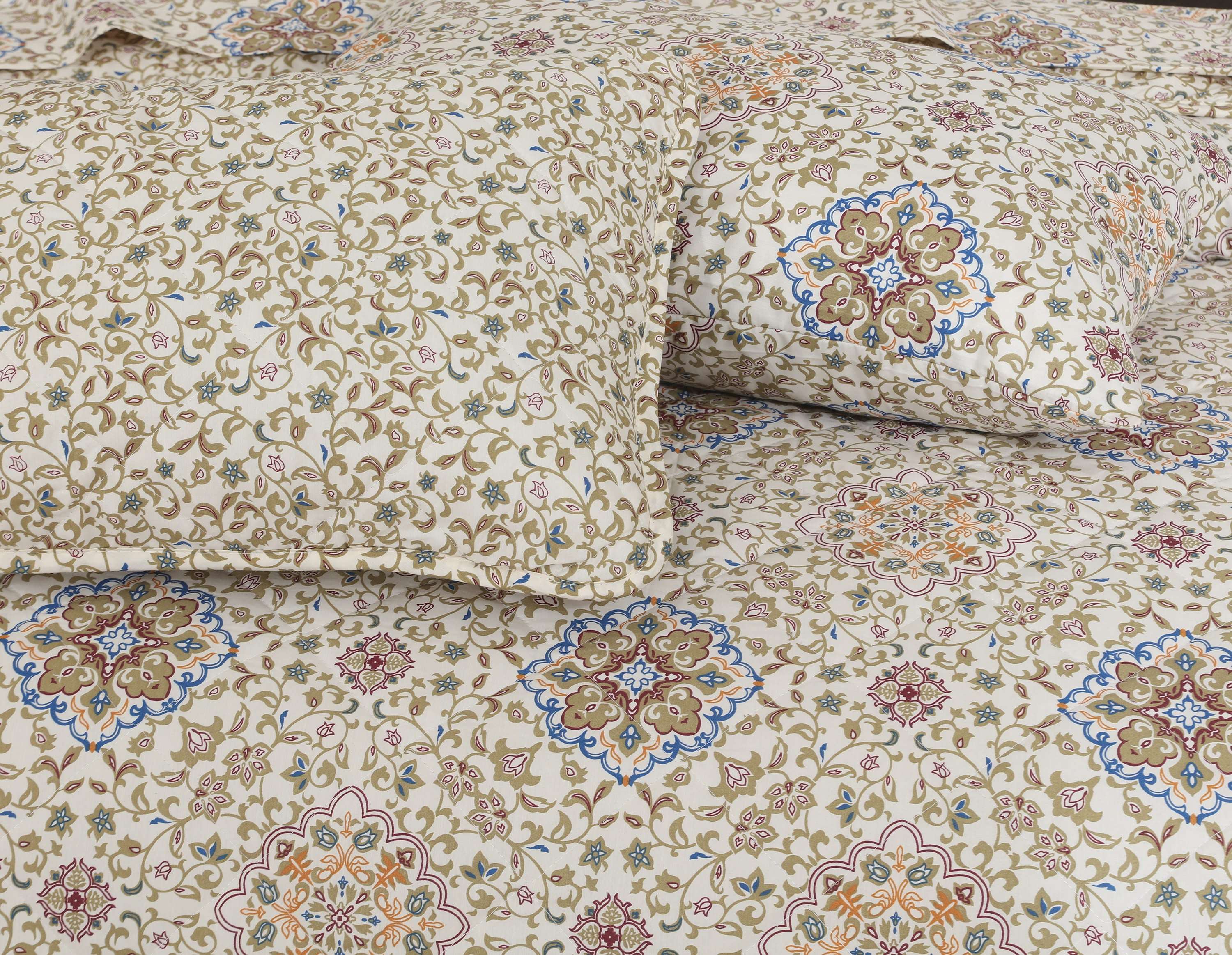 Quilted Comforter Set 6 Pcs Design 1007 - Nishat Creative Store